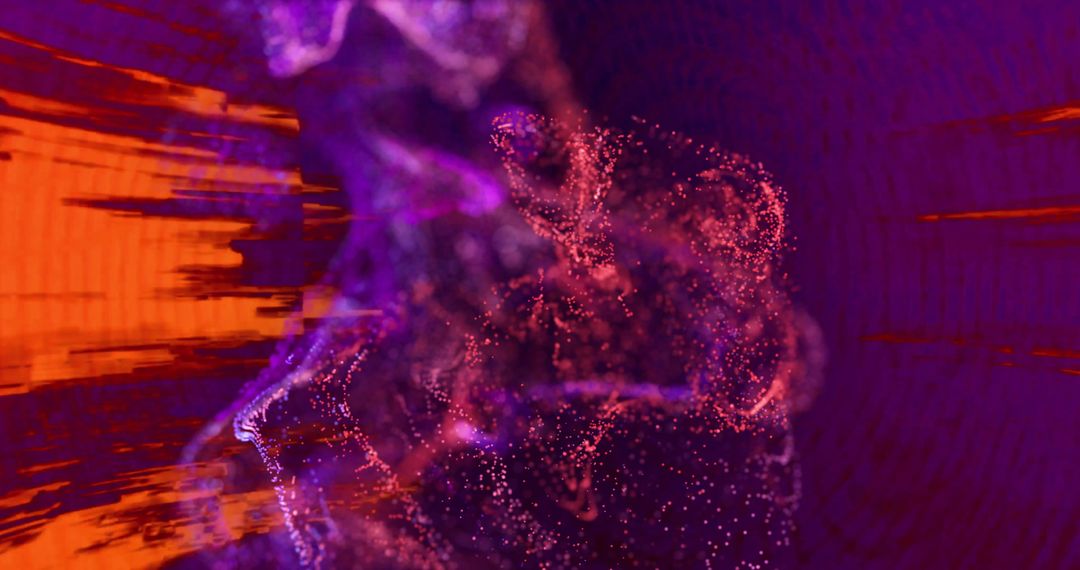 Glowing Purple Mesh on vibrant Abstract Background