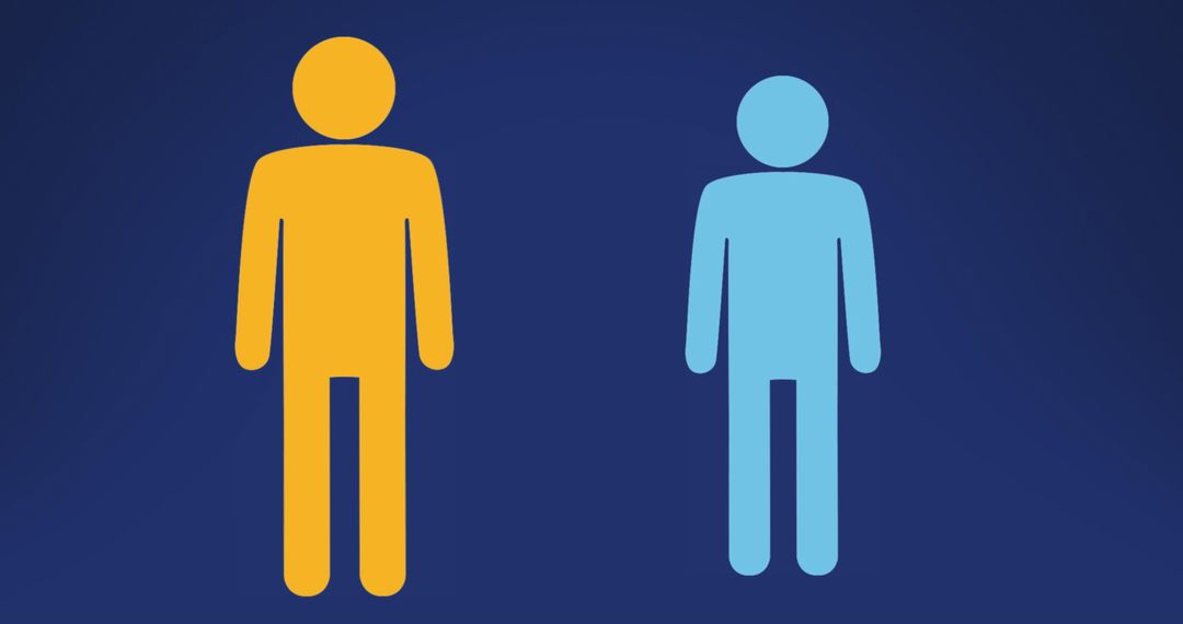 Colorful Human Icons Representing Digital Interface