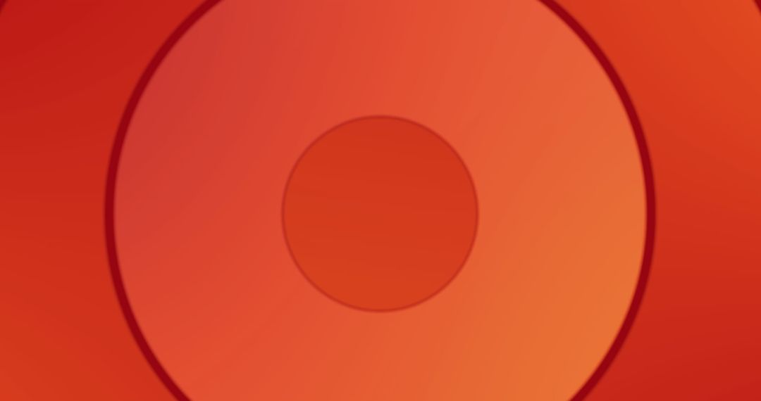 Abstract Red Circles on Vibrant Background