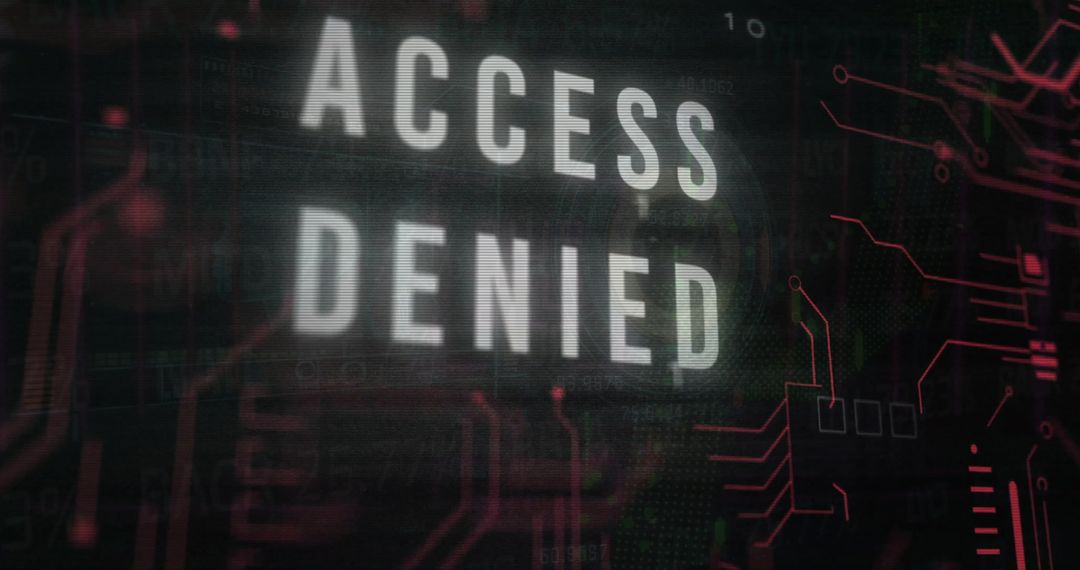 Access Denied Digital Security Warning