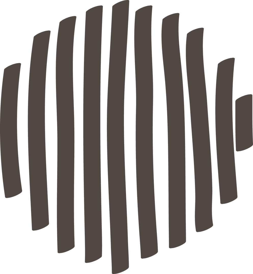 Abstract Brown Lines Design on Transparent Background