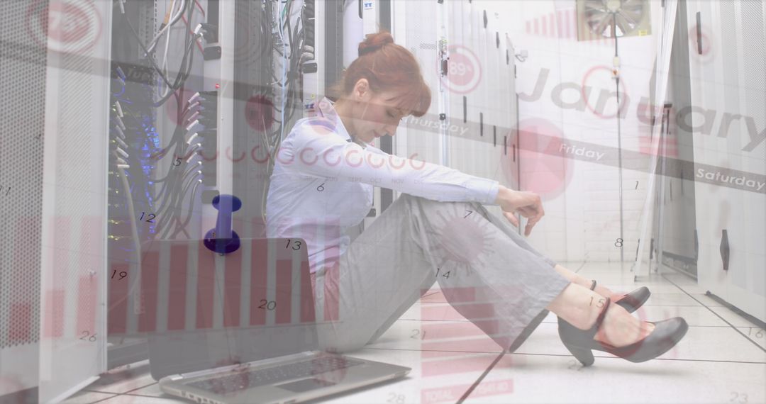 Overworked IT Professional Planning Data Management