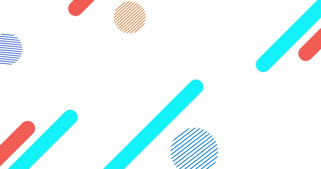 Minimalist Abstract Shapes and Lines on White Background