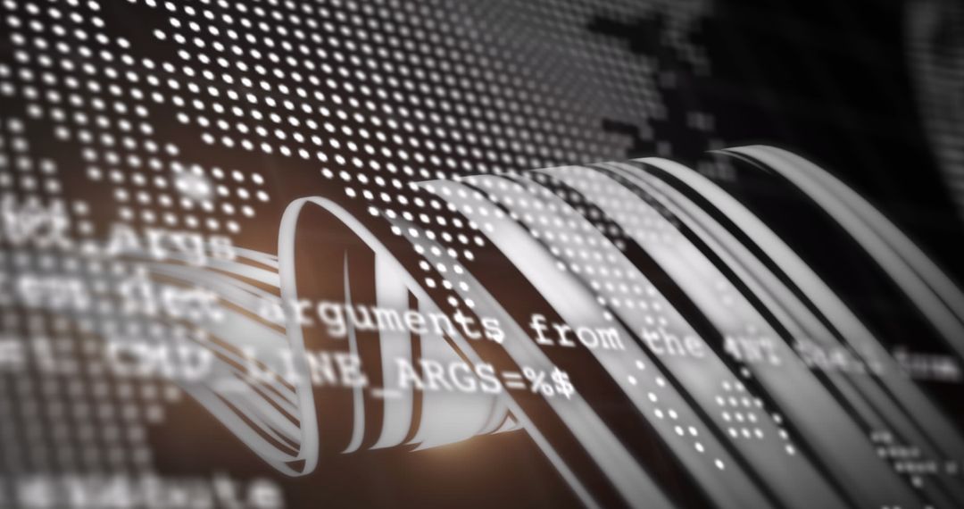 Digital Data Processing with Futuristic Patterns - Free Images, Stock Photos and Pictures on Pikwizard.com