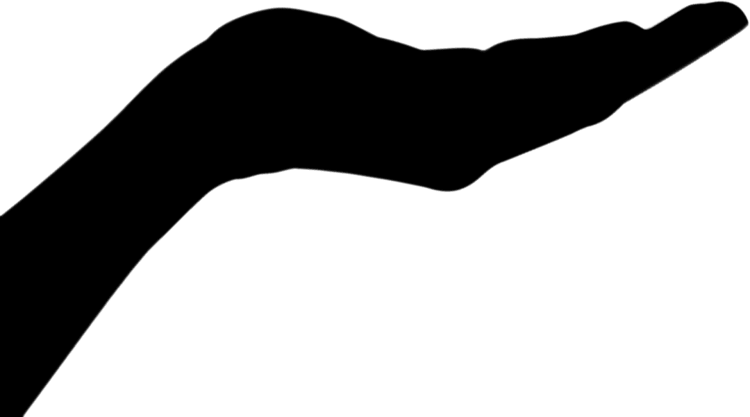 Transparent Overstretched Hand Gesture Illustration