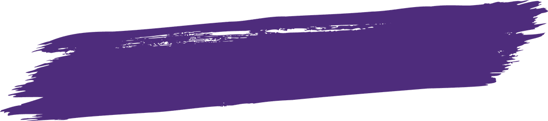 Transparent Purple Brush Stroke on Transparent Background