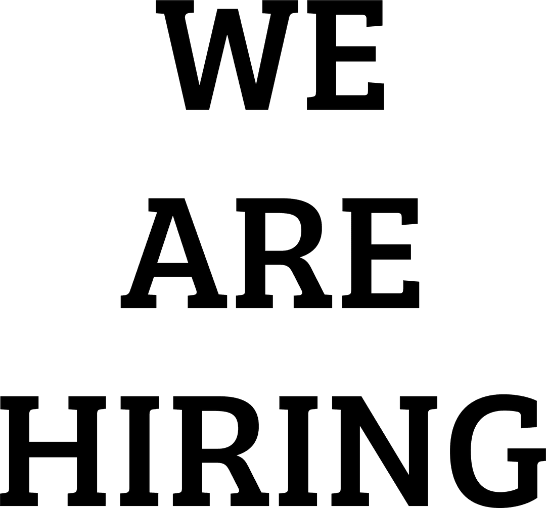 Transparent We Are Hiring Announcement Banner Design