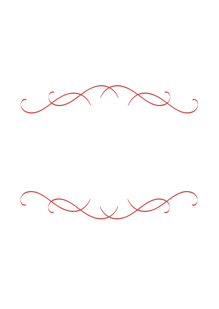 Intricate Red Abstract Pattern with Elegant Swirls on Transparent Background