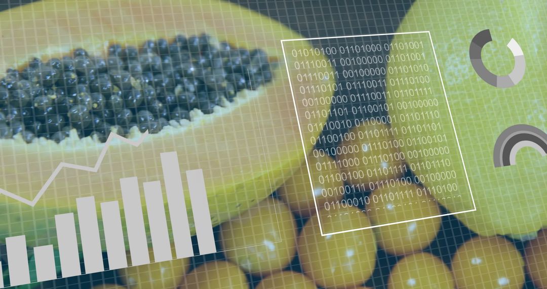 Fruits with Data Visualization in Augmented Reality Concept
