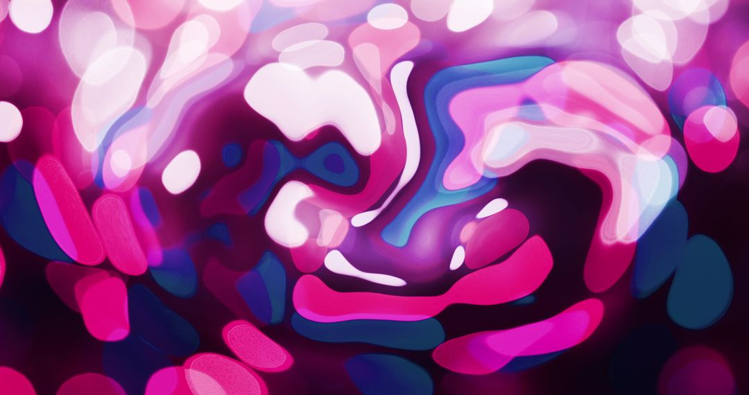 Vibrant Abstract Liquid Texture with Fluid Shapes