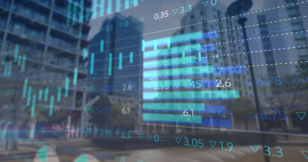 Data Analytics Overlay on Modern Urban Landscape