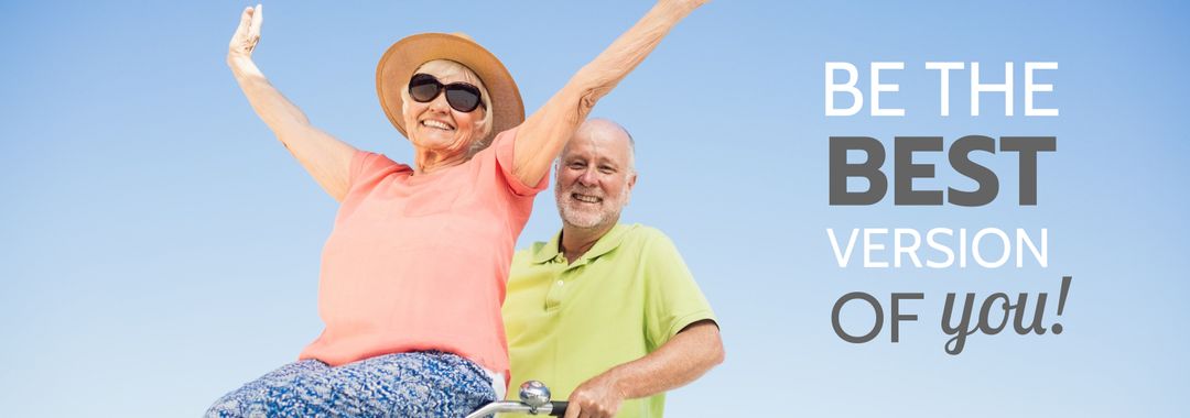 Seniors celebrating vitality and joyful active lifestyle