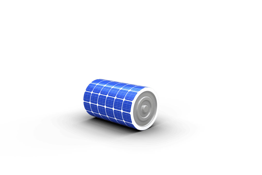 Transparent 3D Rendering of Solar Power Battery Concept