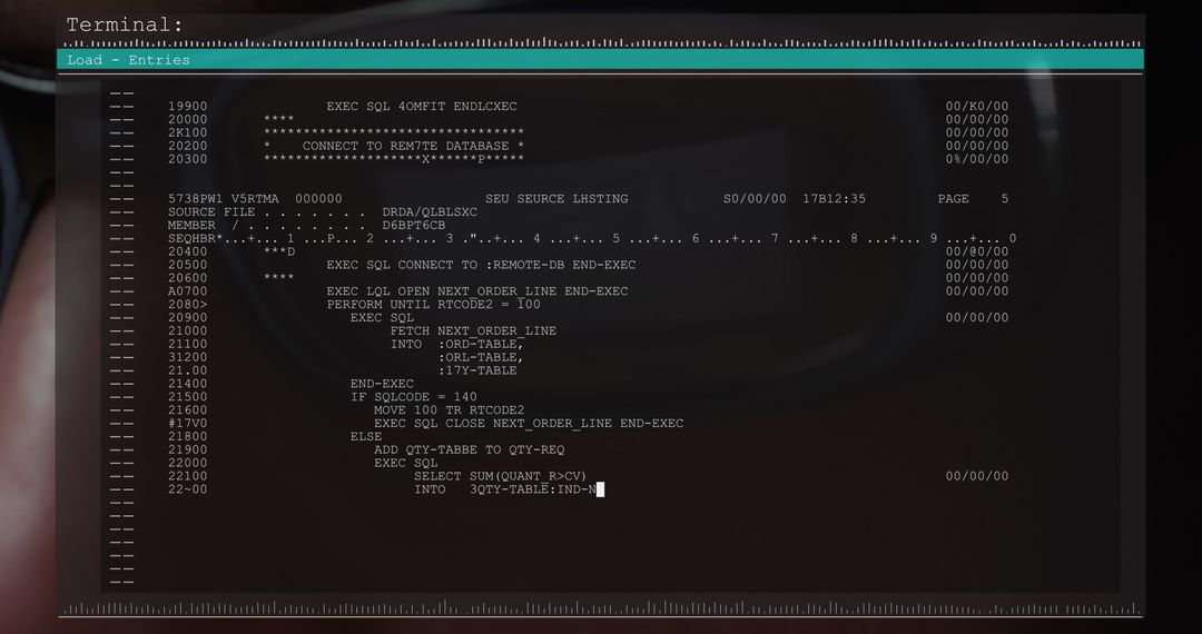 Invisible Data Command Screen Blending with Analytical Mind