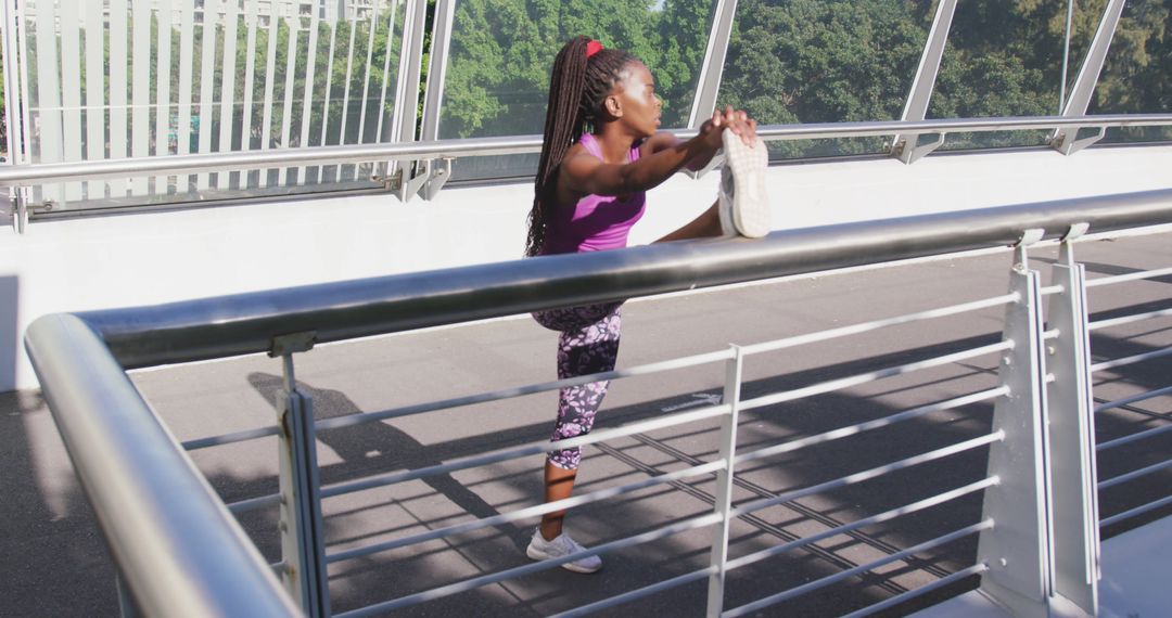 Active Woman Stretching on Bridge for Morning Exercise - Free Images, Stock Photos and Pictures on Pikwizard.com