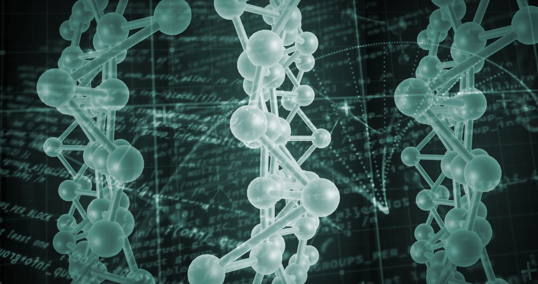 Digital DNA with Interconnected Tech Background