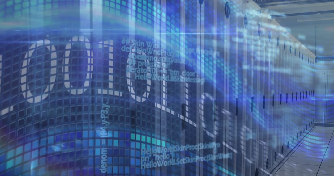 Global data networking in empty server room