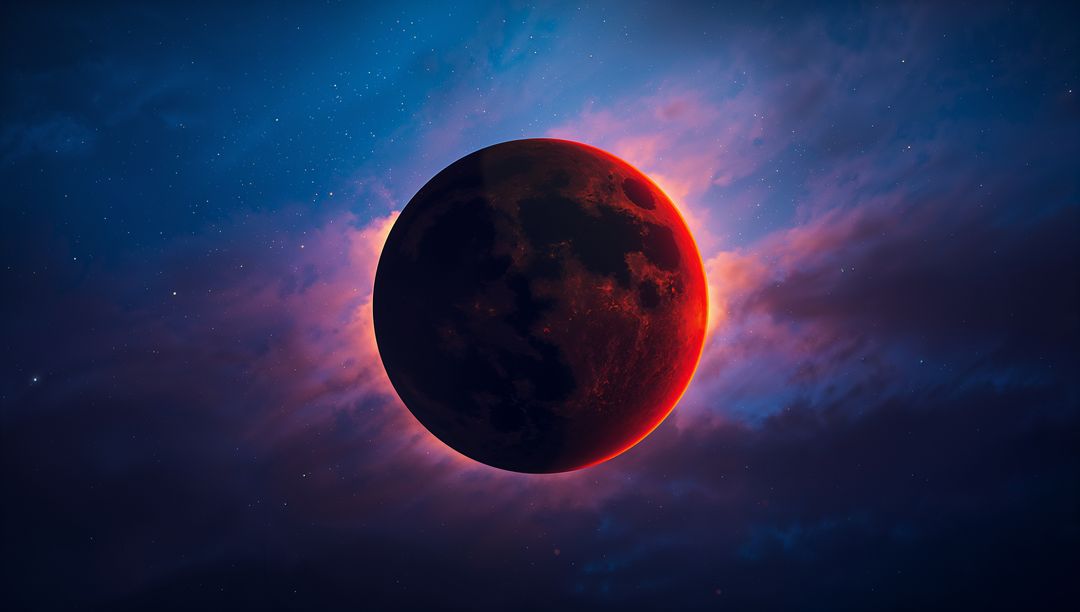 Glowing Celestial Body with Vibrant Halo in Cosmic Environment