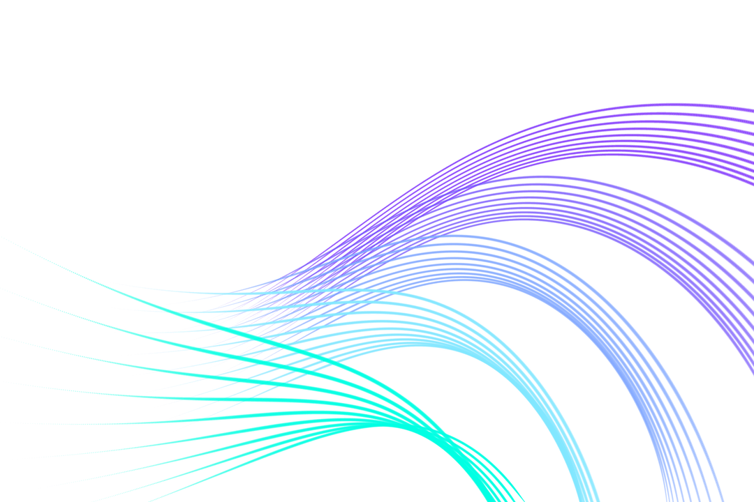 Abstract Blue Spiral Lines Vector on Transparent Background