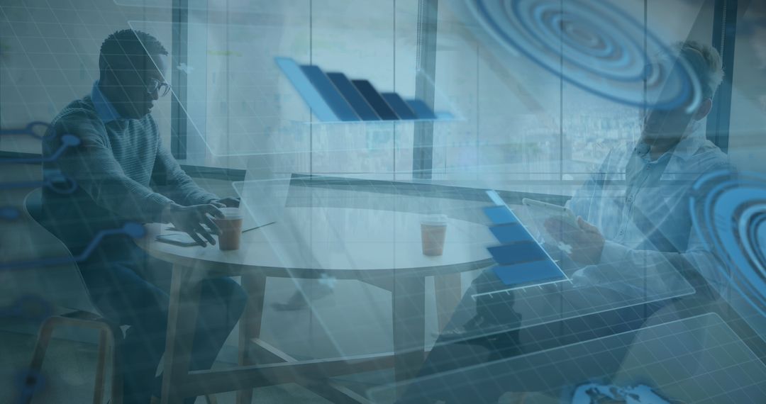 Digital Business Collaboration with Futuristic Interface