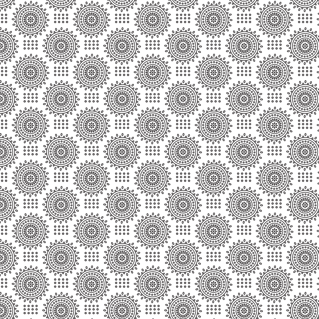 Black Geometric Seals on Transparent Background for Creative Design