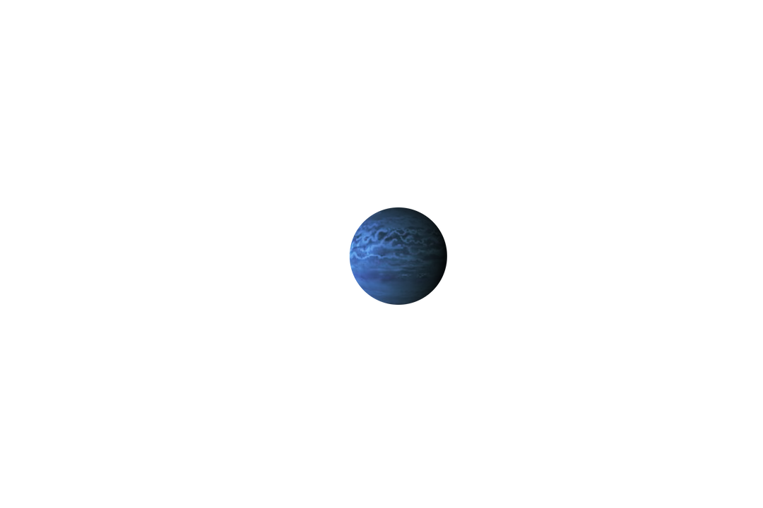 Transparent Digital Rendering of Blue Alien Planet in Space - Download Free Stock Images Pikwizard.com