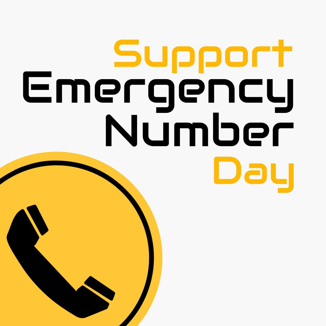 Support Emergency Number Day Awareness Banner Design