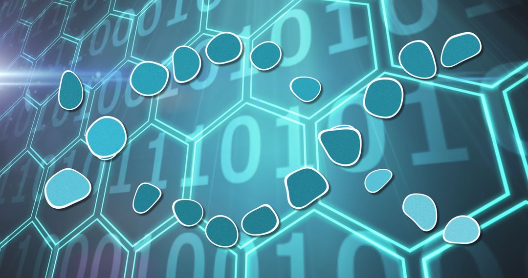 Futuristic Digital Interface with Medical Data Elements