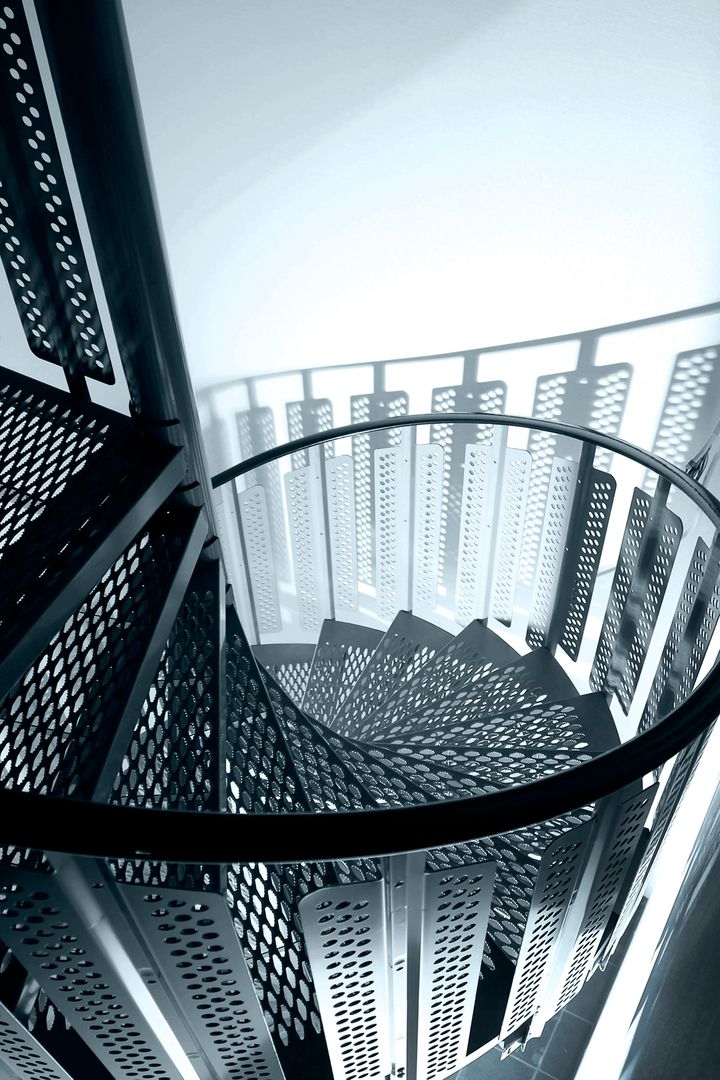 Modern Spiral Staircase with Geometric Pattern - Free Images, Stock Photos and Pictures on Pikwizard.com