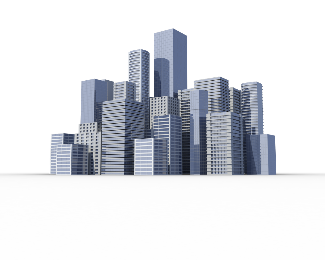 Modern Skyscrapers Cityscape on Transparent Background - Download Free Stock Images Pikwizard.com