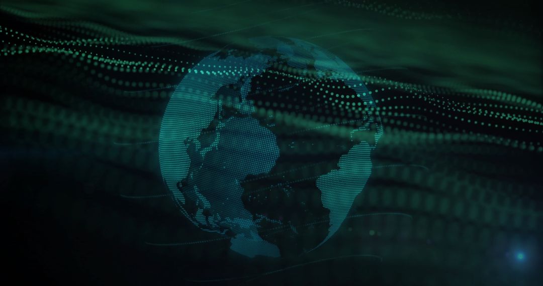 Digital Global Connections of Networking on Globe