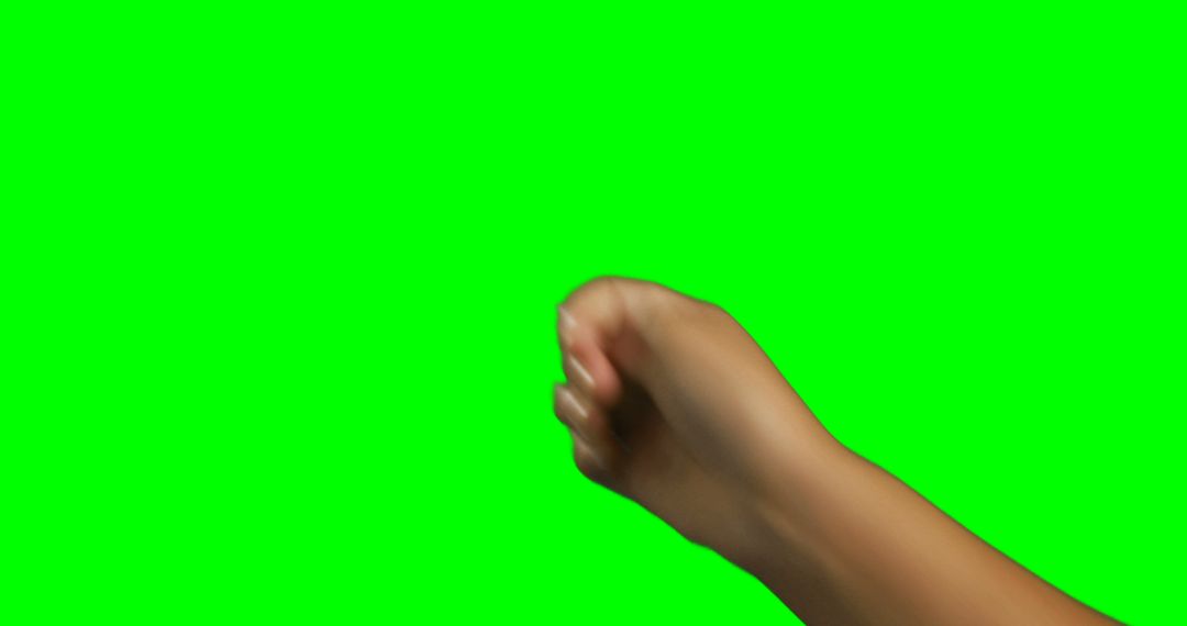 Hand Motioning in Fist Gesture Against Green Screen - Free Images, Stock Photos and Pictures on Pikwizard.com