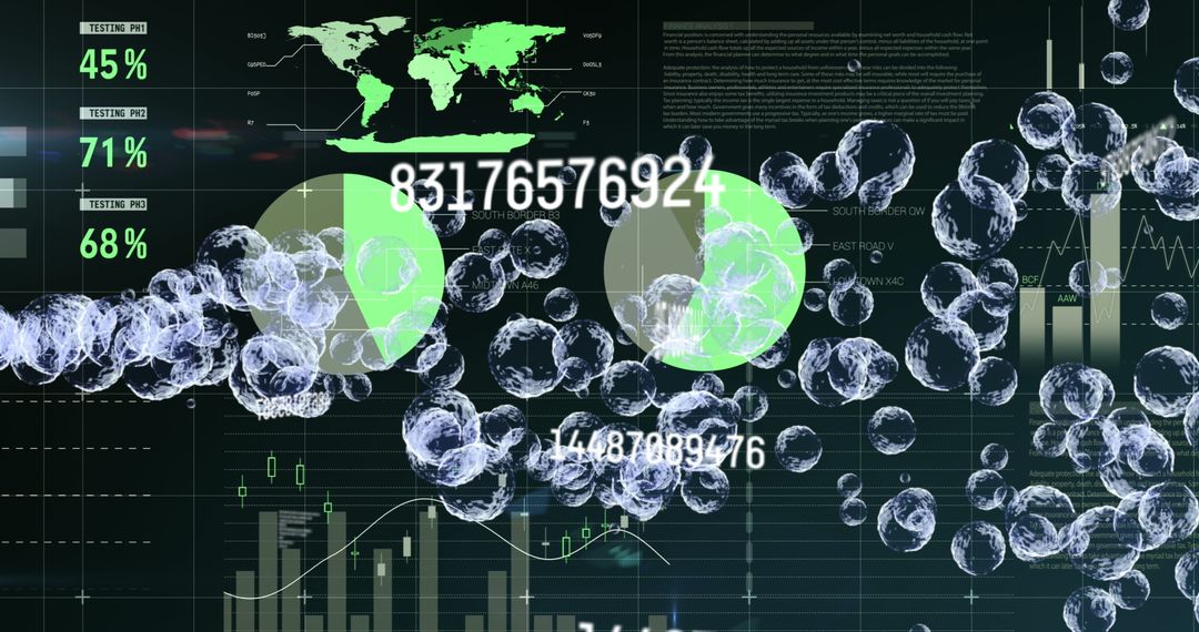 Digital Financial Interface with Dynamic Data and Overlay Elements