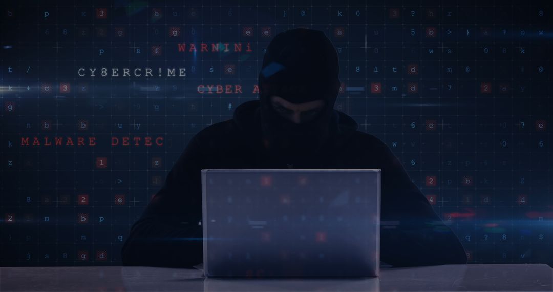 Mysterious Hacker Representing Cyber Warfare and Politics