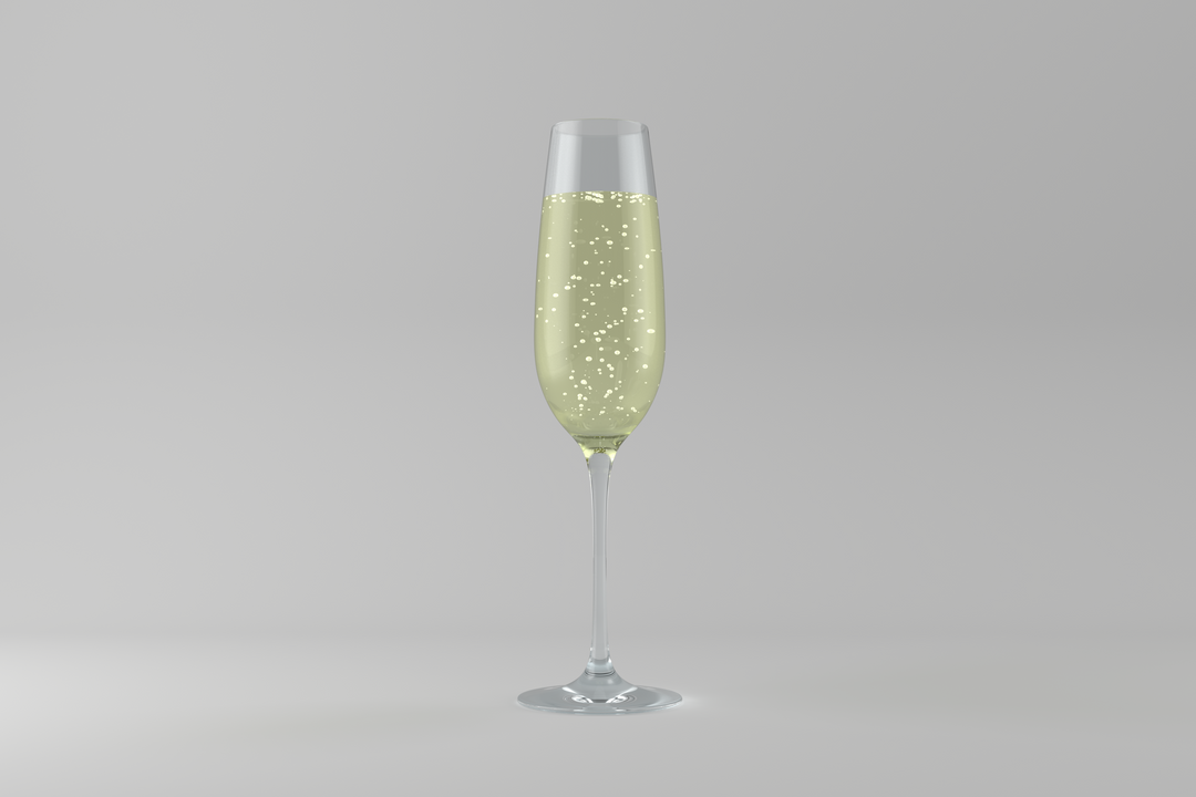 Transparent Glass of Sparkling Champagne Vector Illustration - Download Free Stock Images Pikwizard.com