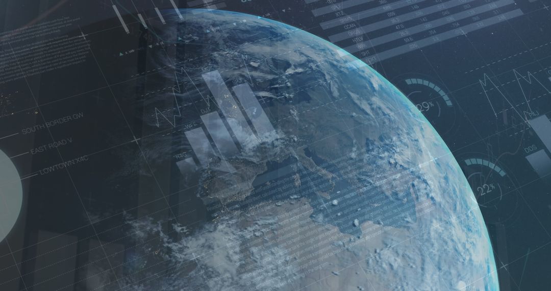 Global Data Processing on Earth Sphere