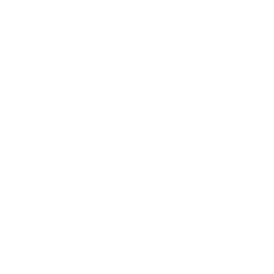White Double-Sided Arrow on Transparent Background