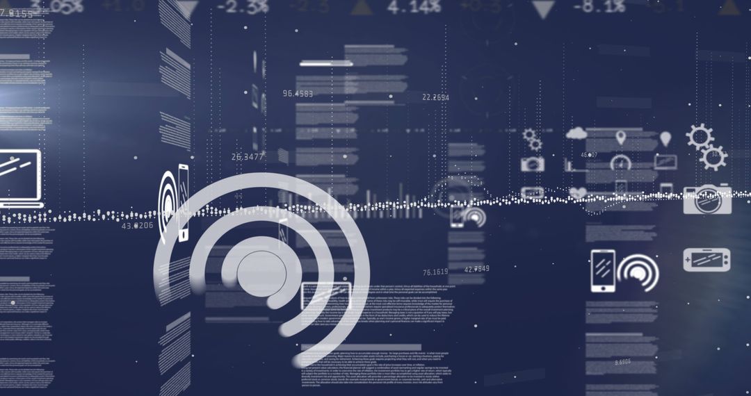 Global Financial Data and Technology Network Concept