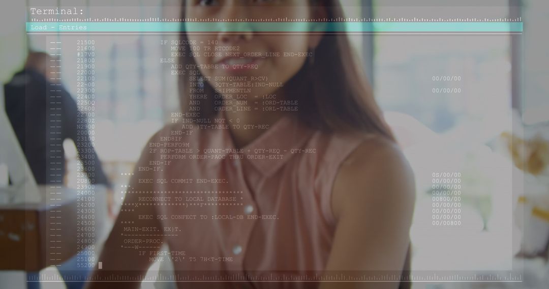 Woman Interacting with Digital Interface on Smartwatch