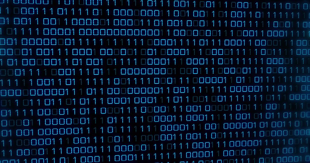 Dynamic Binary Code Display on Dark Background - Free Images, Stock Photos and Pictures on Pikwizard.com
