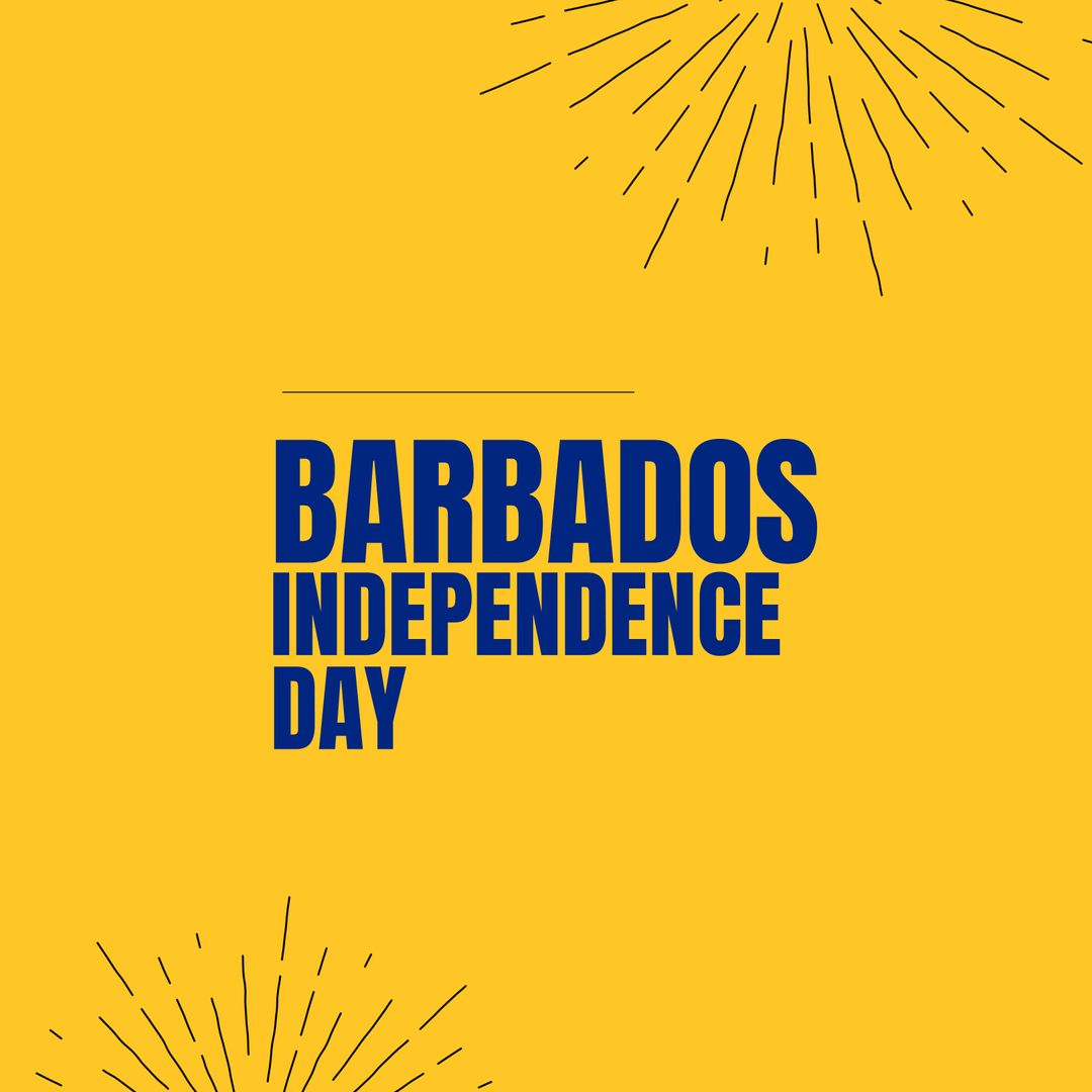 Barbados Independence Day Celebration Greeting Card