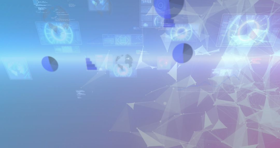 futuristic data processing with global networking concept - Free Images, Stock Photos and Pictures on Pikwizard.com