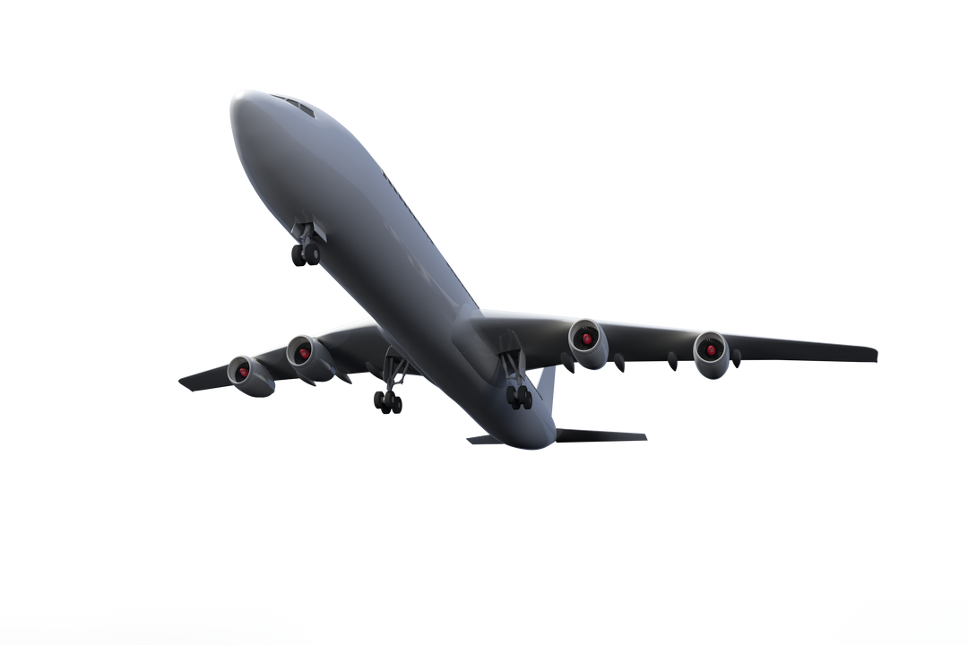 Immense Airplane on Transparent Background in Flight Position - Download Free Stock Images Pikwizard.com