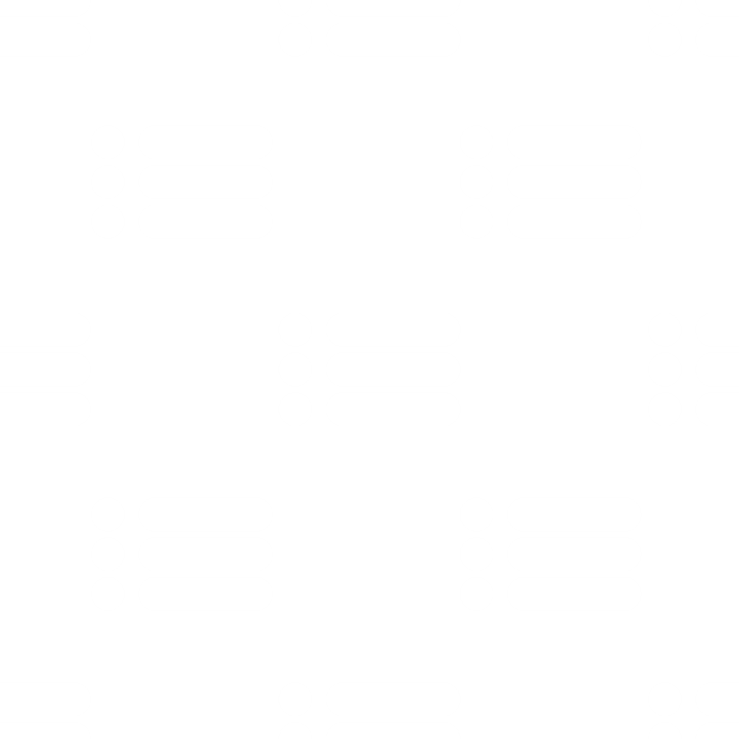 Seamless Pattern of Bullets and Text on Transparent Background