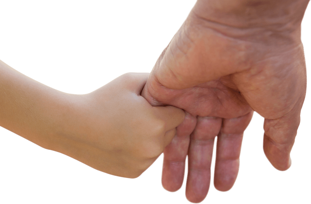 Father and Daughter Holding Hands Transparent Background