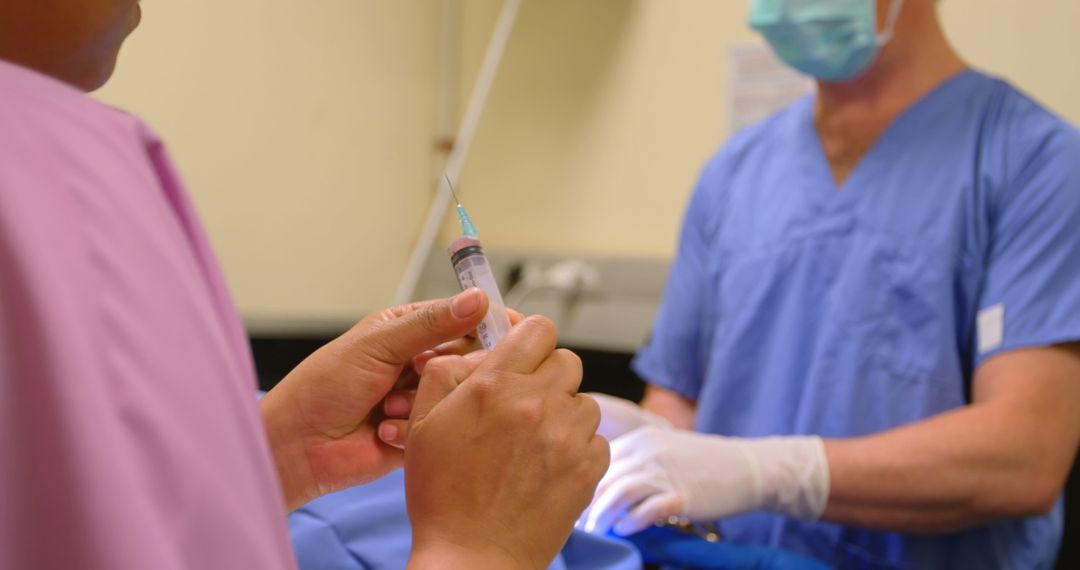 Veterinary Team Operating with Focus and Precision