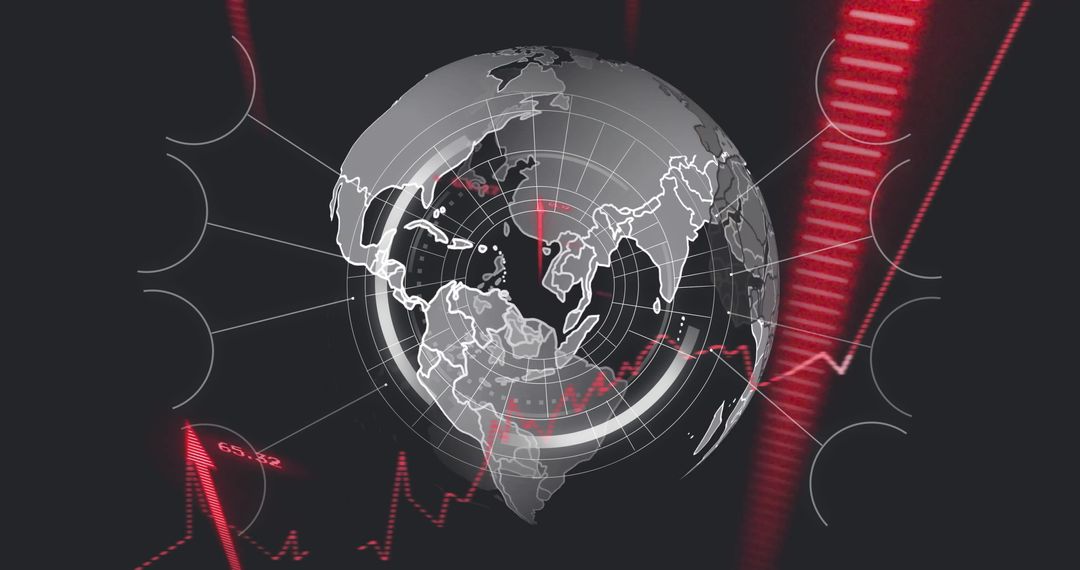 Global Connectivity with Digital Data Visualization in Technology