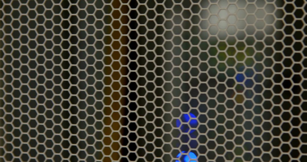 Abstract Network Server Rack Mesh with Blurred Blue LED Lights - Free Images, Stock Photos and Pictures on Pikwizard.com