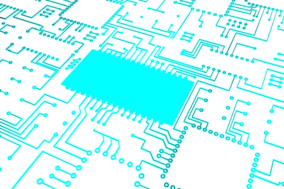 Transparent Microchip Digital Illustration for Computing and Electronic Concepts - Download Free Stock Images Pikwizard.com