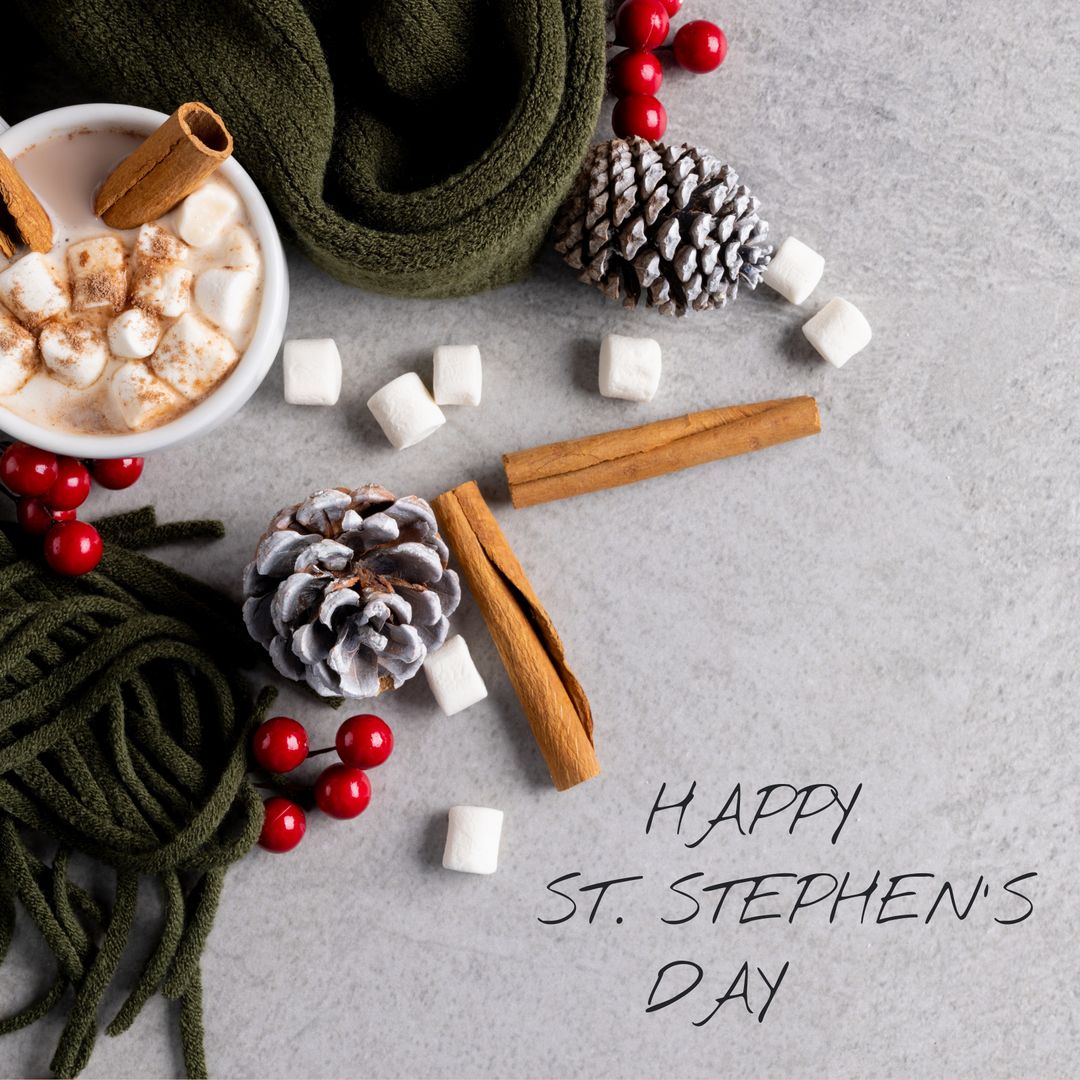 St. Stephen's Day Celebration with Hot Chocolate and Festive Decorations